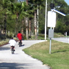 Children riding New Tampa bike trail
