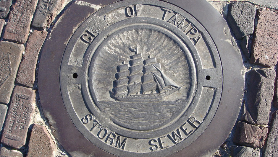 City of Tampa storm sewer cover