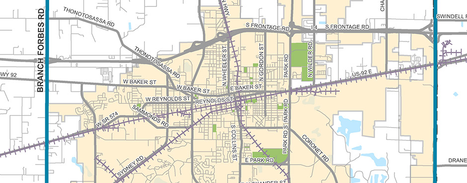 Plant City Transit Study cropped map