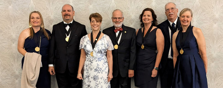 Melissa Zornitta standing with other newly awarded AICP College Fellows