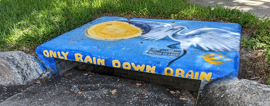 To protect the river, keep storm drains clear