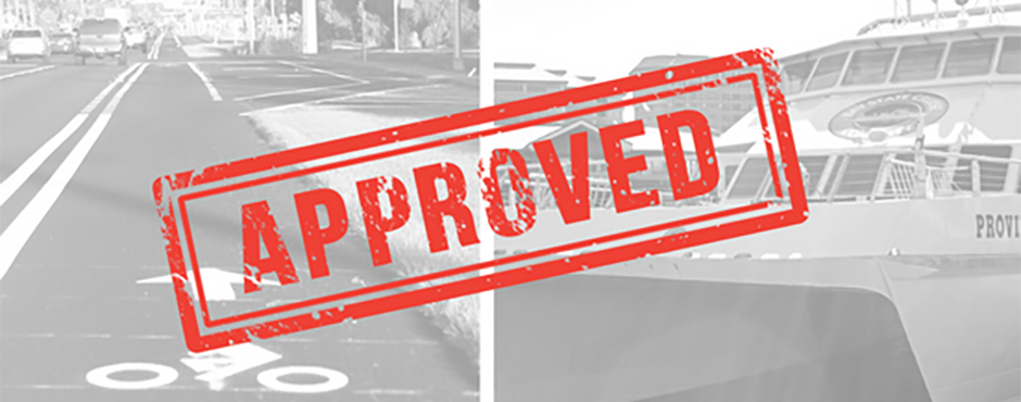 APPROVED! New TIP Amendments mean safer roads and purchase of a new passenger ferry